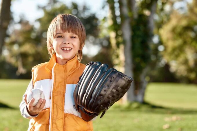 Children's Sizes - Baseball Glove Sizing Chart 